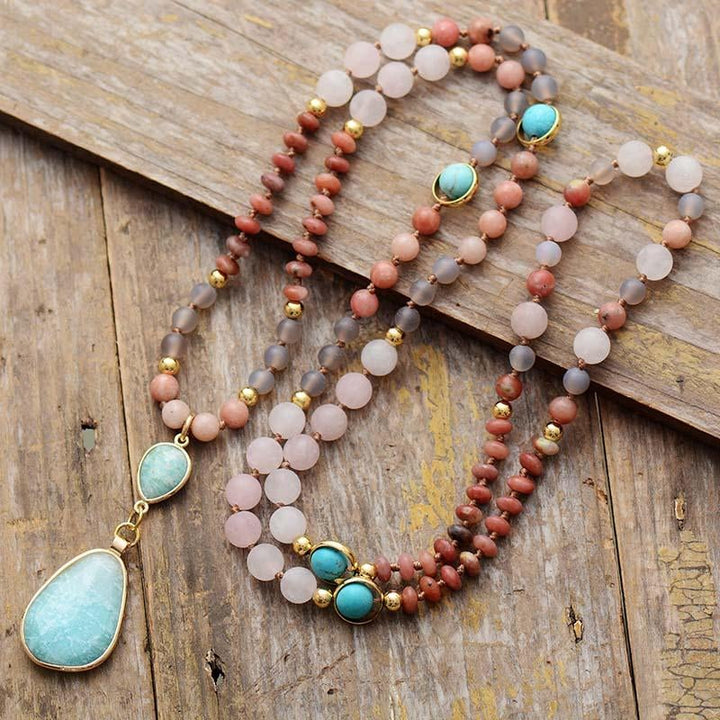 Deeply Cleansing Pastel Mala Necklace - Aurielle-The Livary