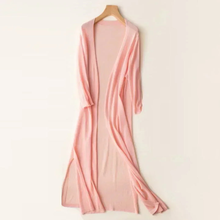 Ladies long sleeve cardigan - Elda-Pink-S-The Livary