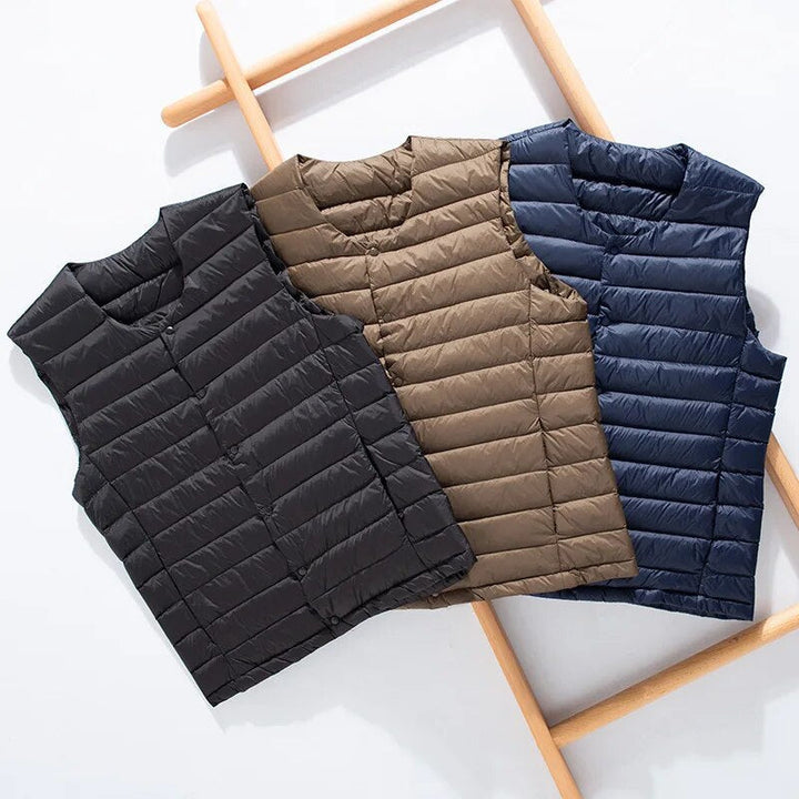 Ultralight down vest for men – Laurent-Black-S-The Livary