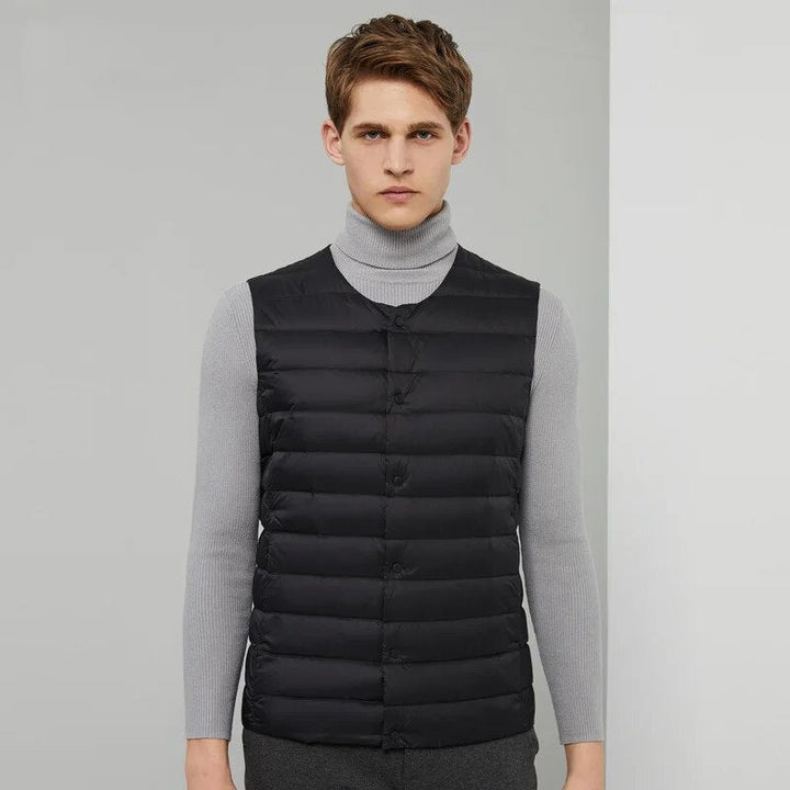 Ultralight down vest for men – Laurent-Black-S-The Livary