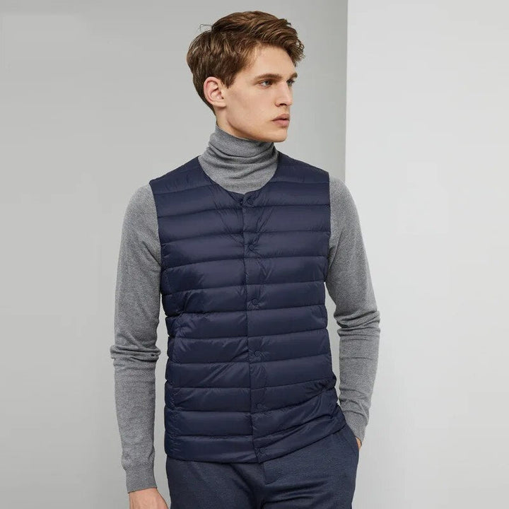 Ultralight down vest for men – Laurent-Black-S-The Livary