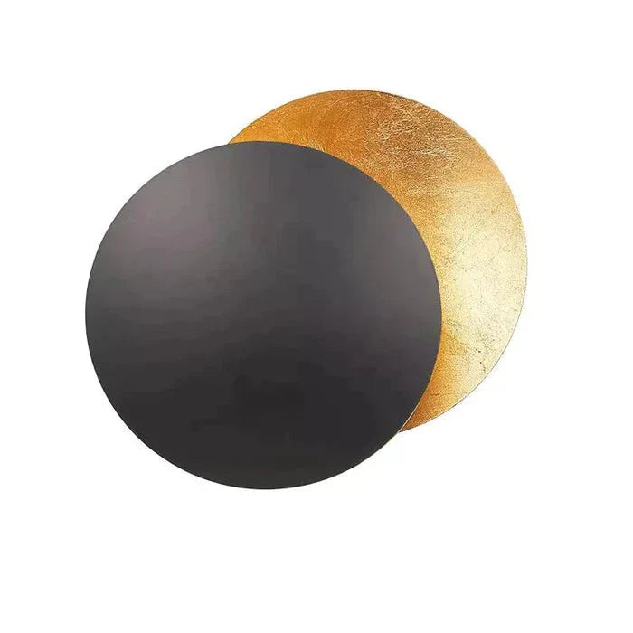 Solar Eclipse Wall Lamp - Solaris-Gold/Black-7.87 inches-The Livary