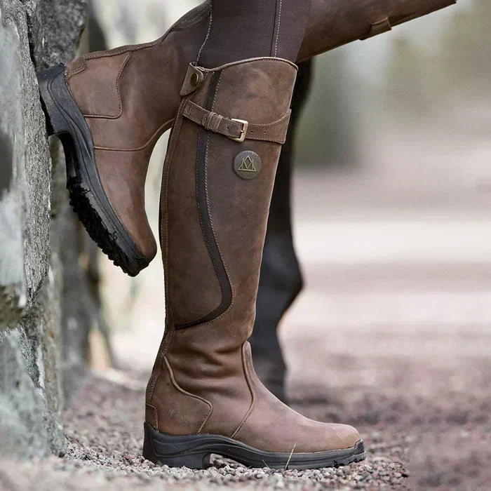 Vintage Knee-High Boots - Luna-Dark brown-3.5-The Livary