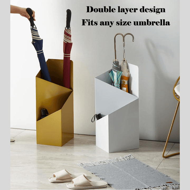 Umbrella stand with drip tray – Strömma-Red-The Livary