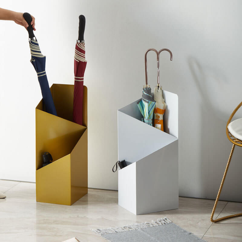 Umbrella stand with drip tray – Strömma-Red-The Livary