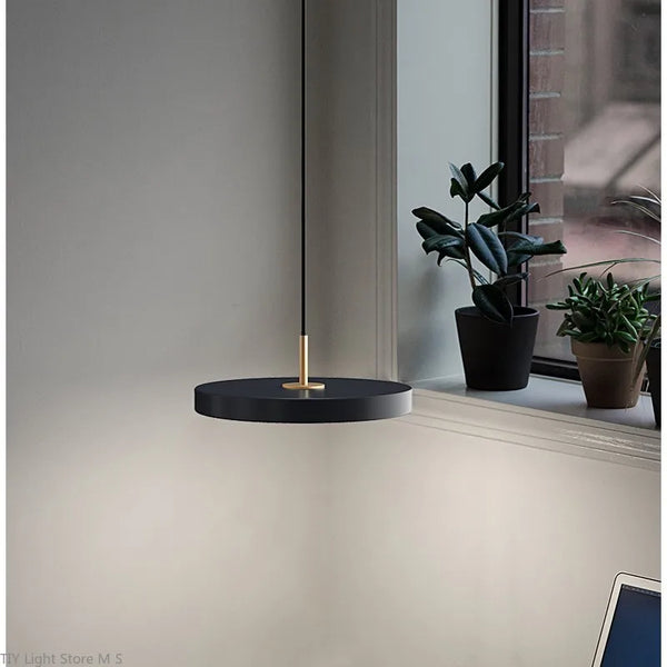 Scandinavian Hanging Lamp with Minimalist Design - Lyssa-White-23cm-White Light-The Livary