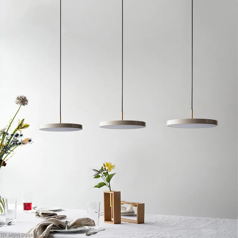 Scandinavian Hanging Lamp with Minimalist Design - Lyssa-White-23cm-White Light-The Livary