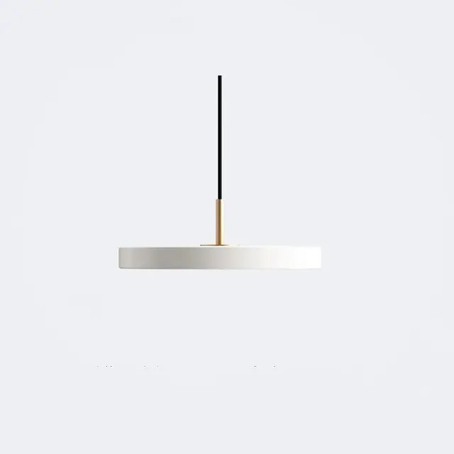 Scandinavian Hanging Lamp with Minimalist Design - Lyssa-White-23cm-White Light-The Livary