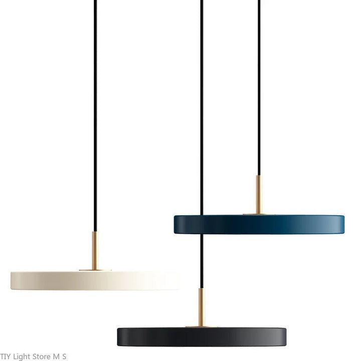 Scandinavian Hanging Lamp with Minimalist Design - Lyssa-White-23cm-White Light-The Livary