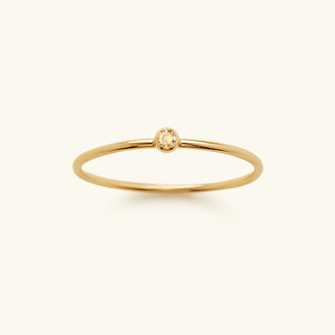 Birthstone Ring - Celestia-1.93 in-November - Daffodil-The Livary