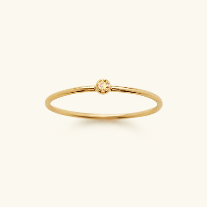 Birthstone Ring - Celestia-1.93 in-November - Daffodil-The Livary