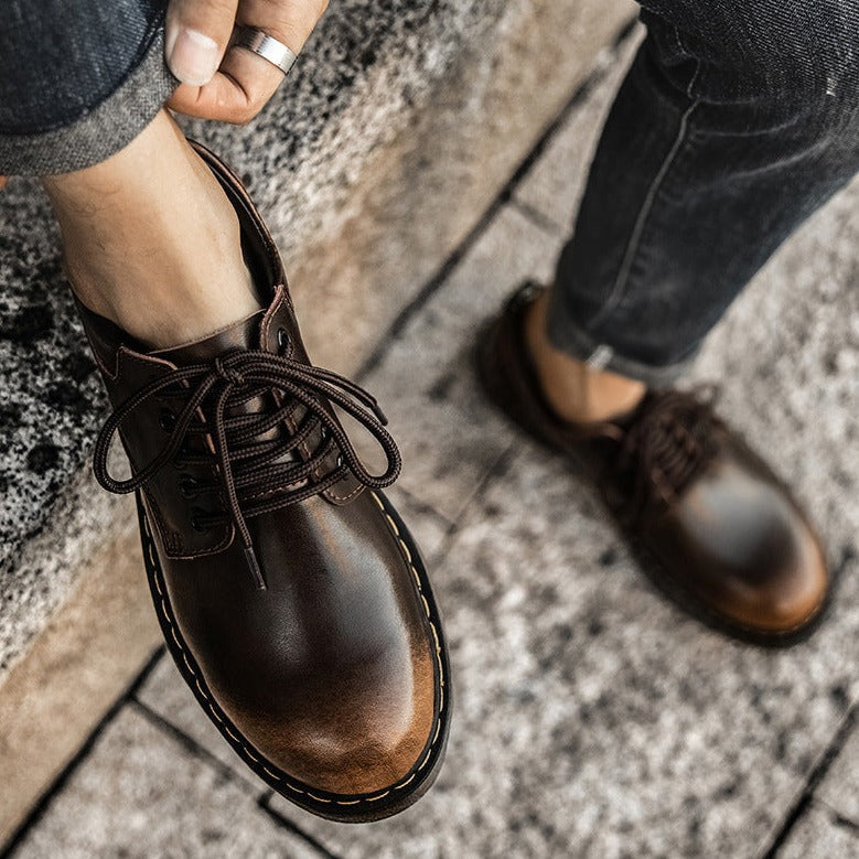 Casual Men's Lace-Up Shoes – Milo-Black-7-The Livary