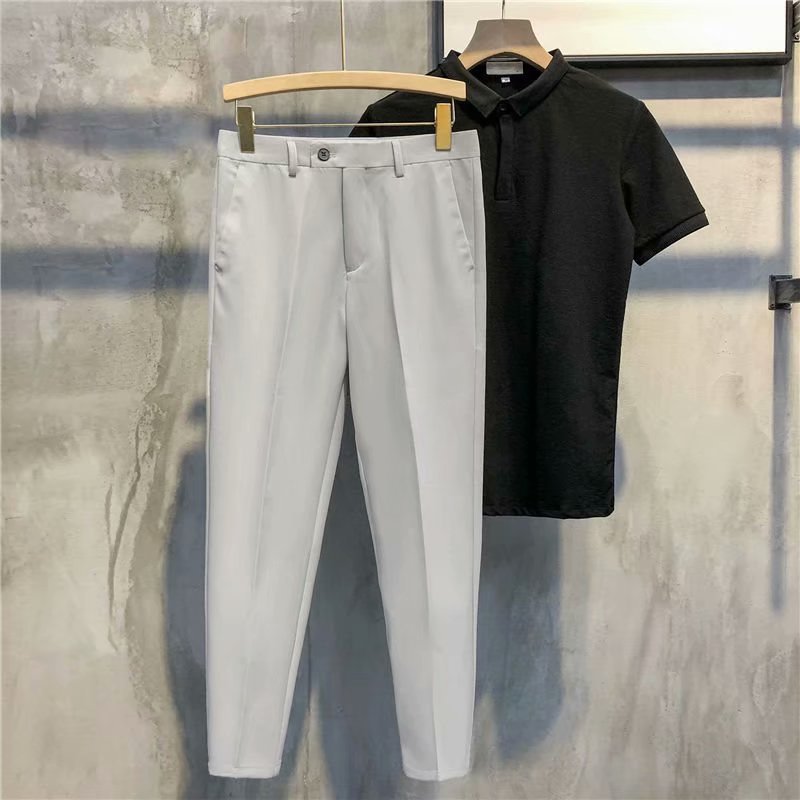 Slim Fit Formal Men's Trousers – Milan-Black-18-The Livary