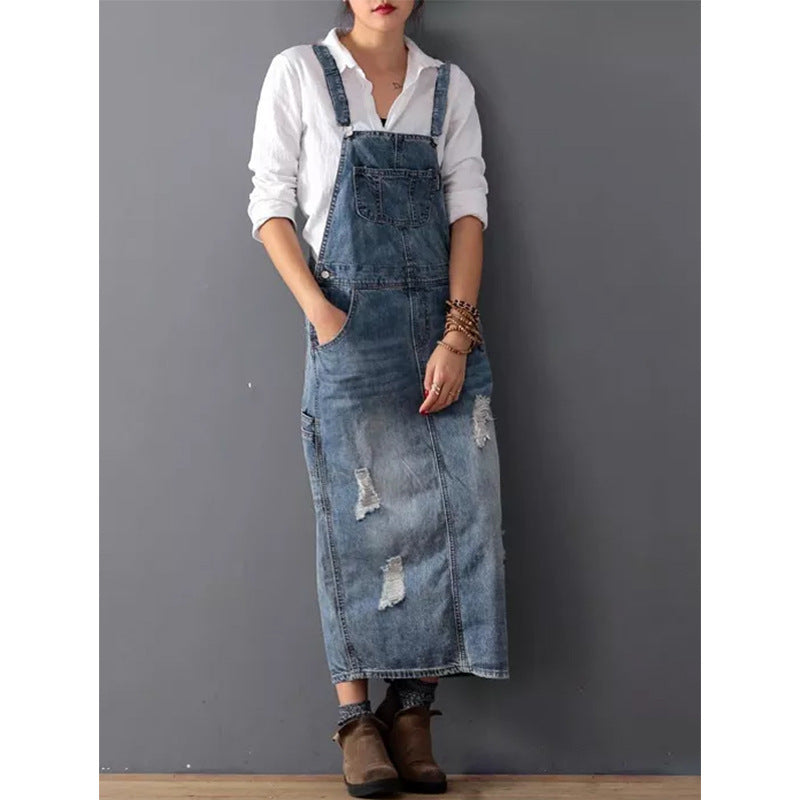 Stylish Denim Dress - Eliza-S-The Livary