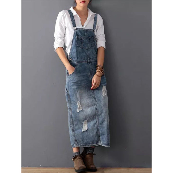 Stylish Denim Dress - Eliza-S-The Livary