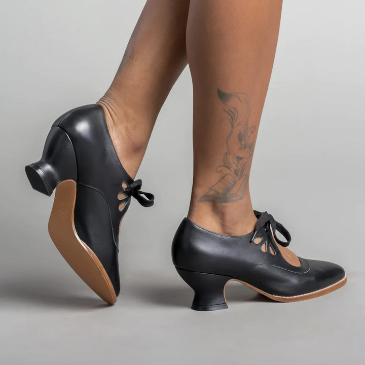 Orthopaedic leather pumps – Viviana-Black-2.5-The Livary