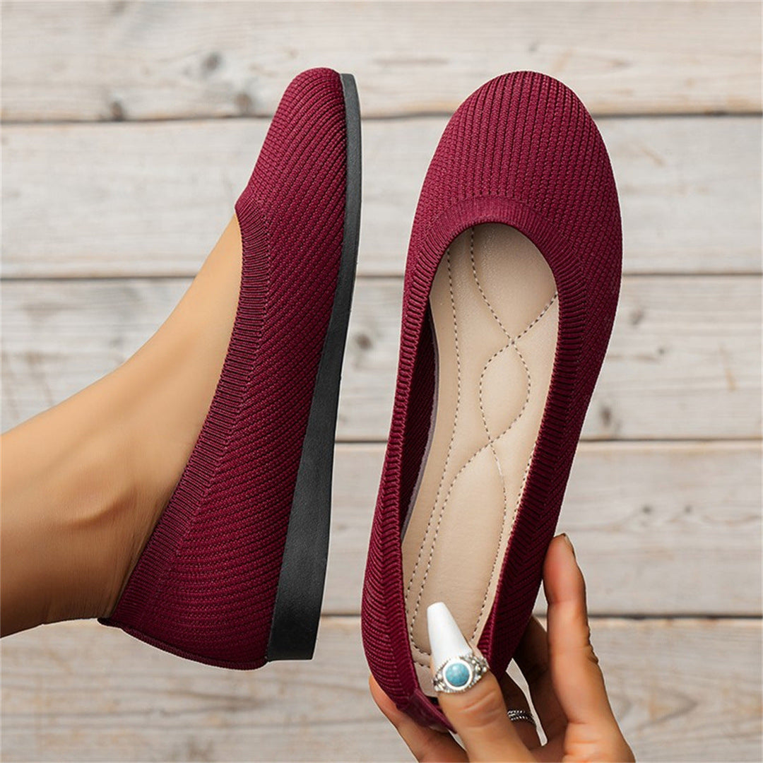 Orthopaedic comfort ballerinas – Camille-Red-2.5-The Livary