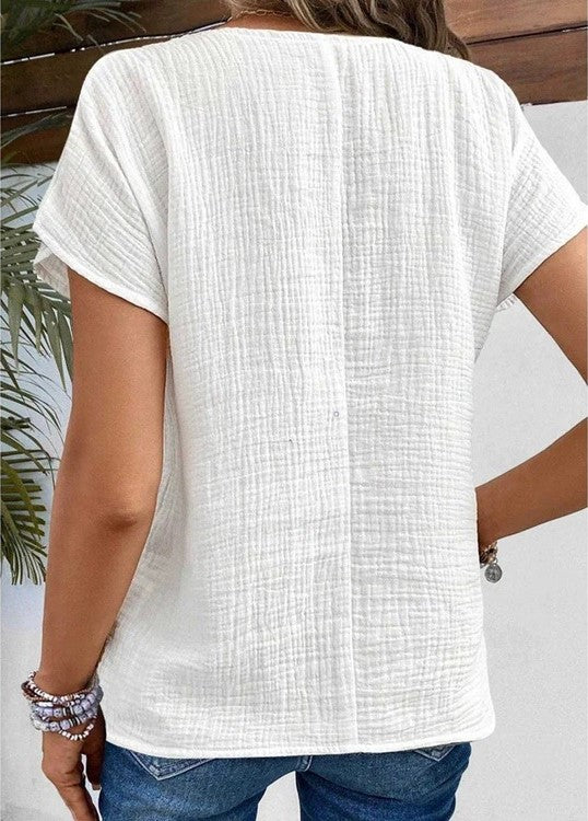 Stylish Ladies' Blouse - Sophia-White-XS (36-38)-The Livary