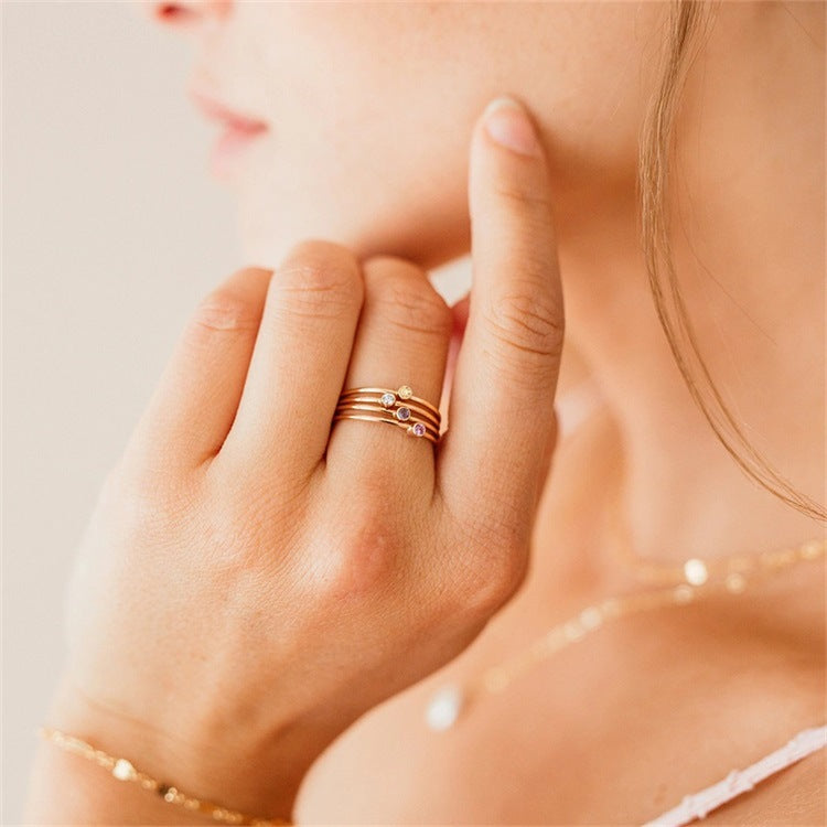 Birthstone Ring - Celestia-1.93 in-January - Red-The Livary