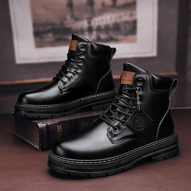 Warm Men's Winter Shoes - Thane-Black-5-The Livary