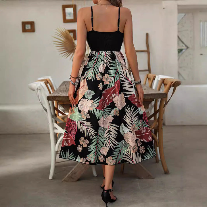 Airy summer dress with print – Mira-Black-S-The Livary