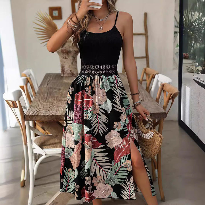 Airy summer dress with print – Mira-Black-S-The Livary