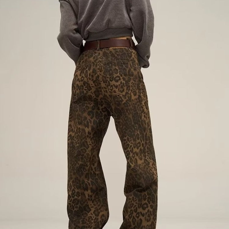 Trendy Leopard Print Jeans - Layla-Leopard-S-The Livary
