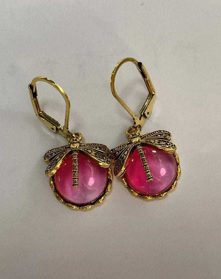 Vintage Butterfly Earrings - Aurora (Buy 1 Get 1 Free)-Rosé Red-The Livary