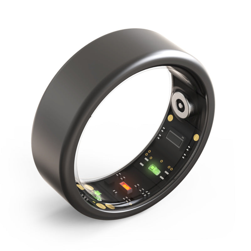 Smart Ring with Health Monitoring - Luna-Black-0.71 inches-The Livary