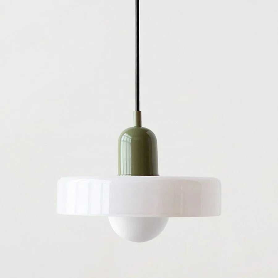 Hanging Ceiling Lamp - NordicLuxe-White-Green-25 x 18 cm-The Livary