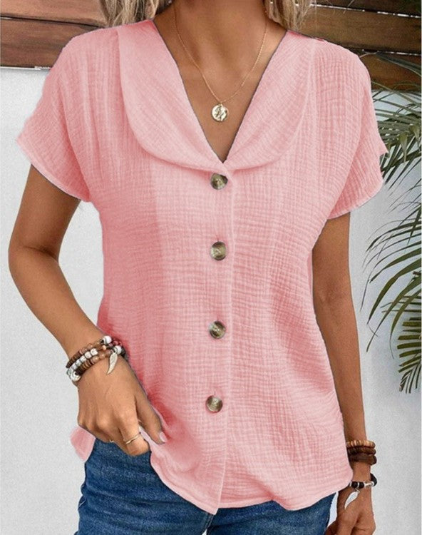 Stylish Ladies' Blouse - Sophia-Pink-XS (36-38)-The Livary