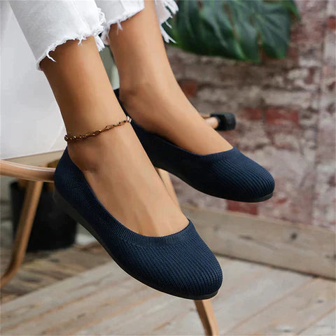 Luxury Orthopedic Ballerinas - Alina-Khaki-3-The Livary