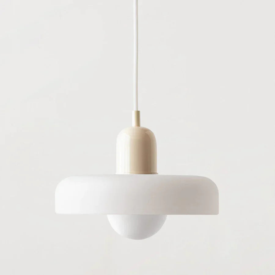 Hanging Ceiling Lamp - NordicLuxe-White-Beige-25 x 18 cm-The Livary