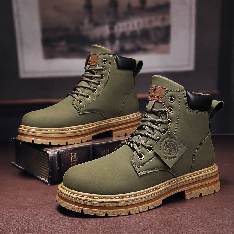 Warm Men's Winter Shoes - Thane-Green-5-The Livary