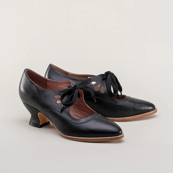 Orthopaedic leather pumps – Viviana-Black-2.5-The Livary