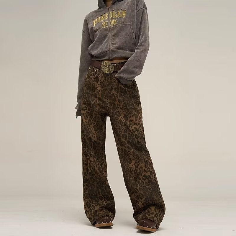 Trendy Leopard Print Jeans - Layla-Leopard-S-The Livary