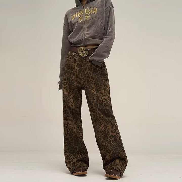 Trendy Leopard Print Jeans - Layla-Leopard-S-The Livary