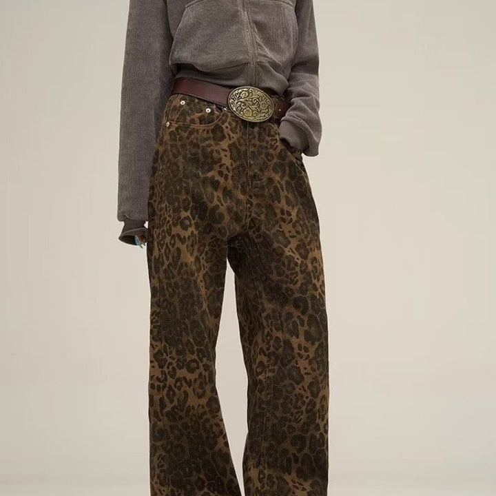 Trendy Leopard Print Jeans - Layla-Leopard-S-The Livary