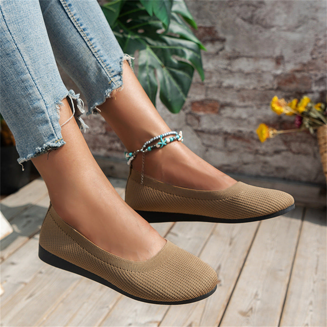 Orthopaedic comfort ballerinas – Camille-Khaki-2.5-The Livary