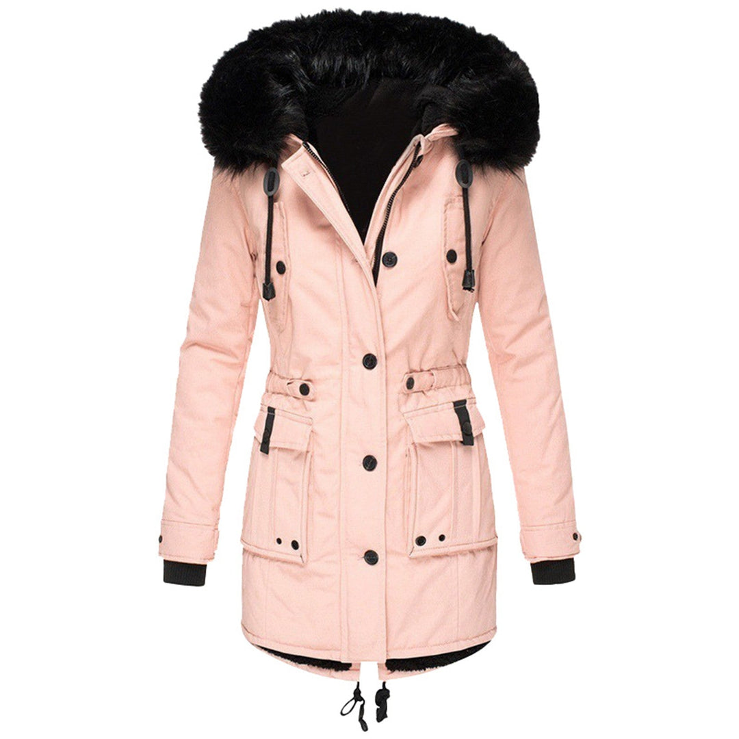 Stylish Women's Winter Coat - Elise-Pink-S-The Livary