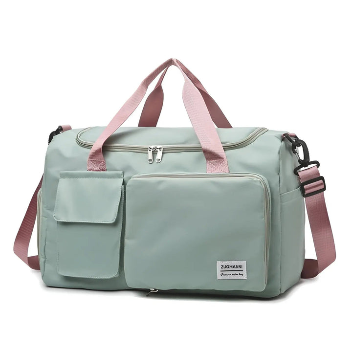 Large Waterproof Weekend Bag - VoyagePro-Green Pink-The Livary