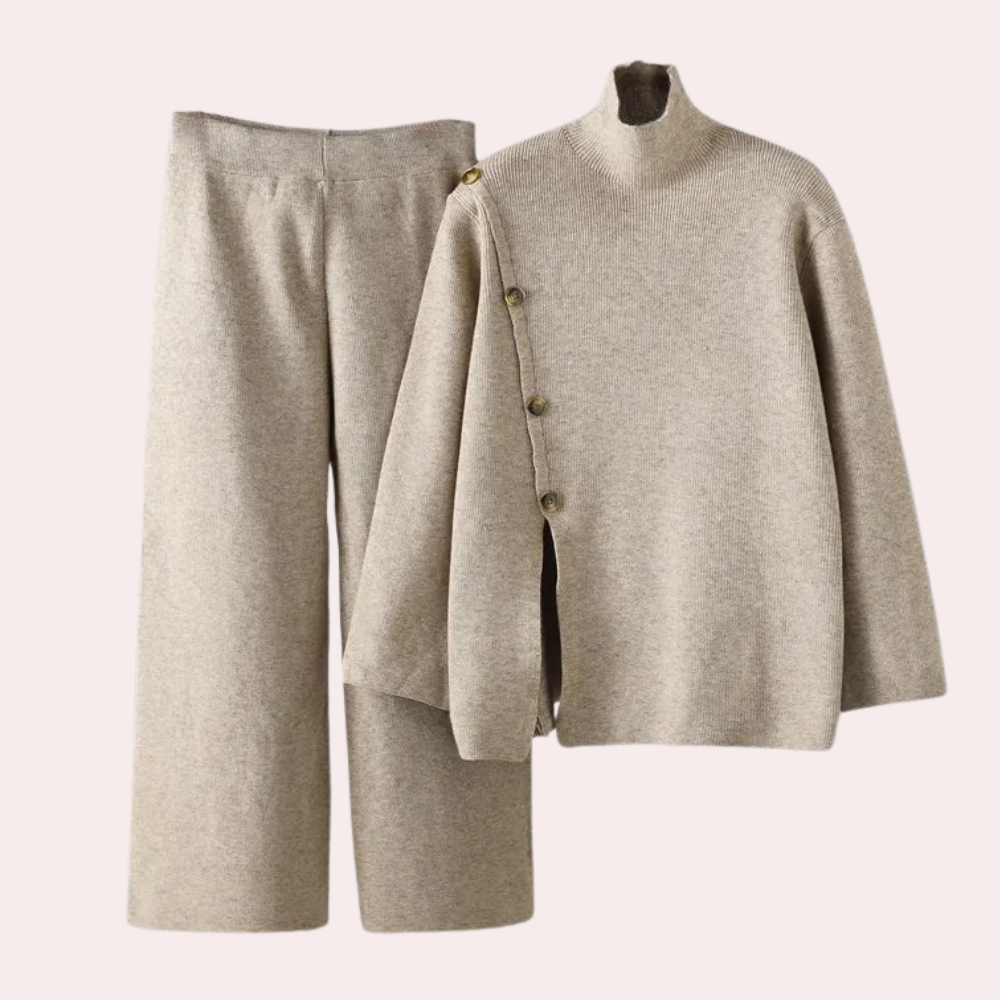 Trendy Ladies Outfit - Mila-Khaki-XS-The Livary