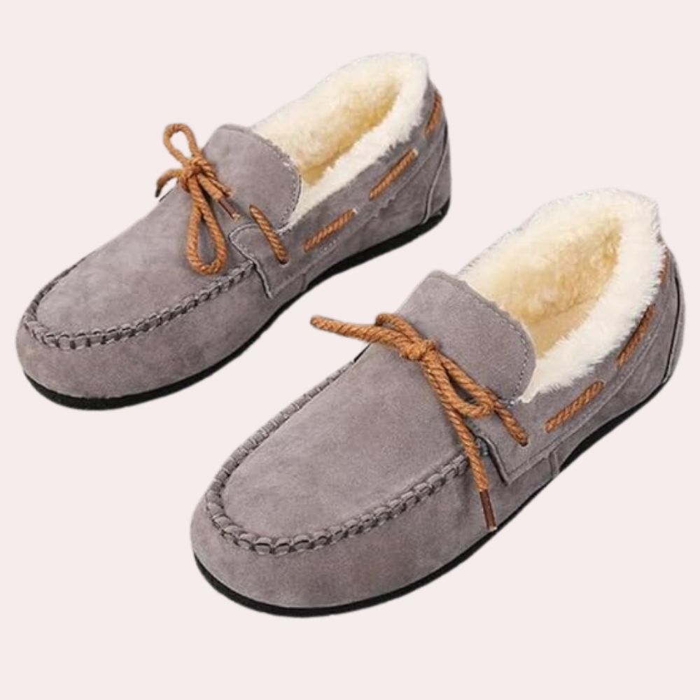 Classic Warm Ladies' Slippers - Selina-Grey-2.5-The Livary