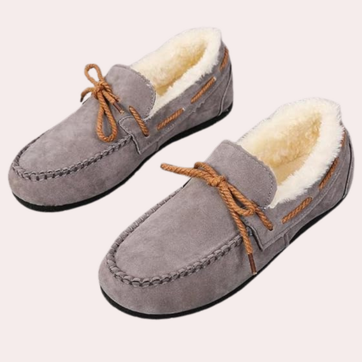 Classic Warm Ladies' Slippers - Selina-Grey-2.5-The Livary