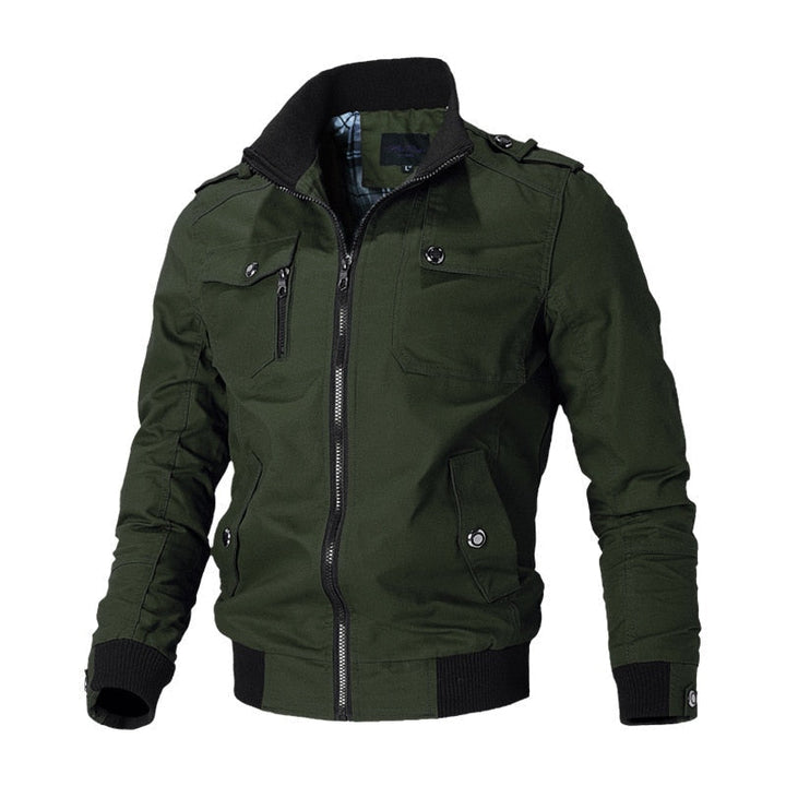 Cool Men's Bomber Jacket - Aiden-Green-M-The Livary