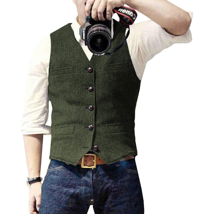 Stylish Men's Vest - Victor-Green-XS-The Livary