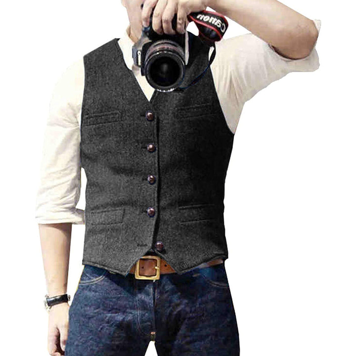 Stylish Men's Vest - Victor-Black-XS-The Livary