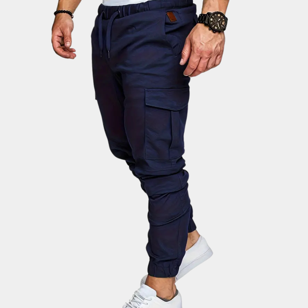 Modern Cargo Trousers for Men - Mason-Blue-XS-The Livary