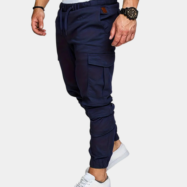 Modern Cargo Trousers for Men - Mason-Blue-XS-The Livary