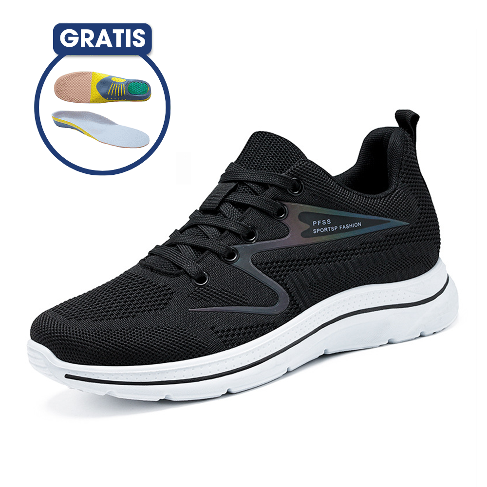 Ergonomic Ladies' Shoes - VitalStep-Black-4.0-The Livary